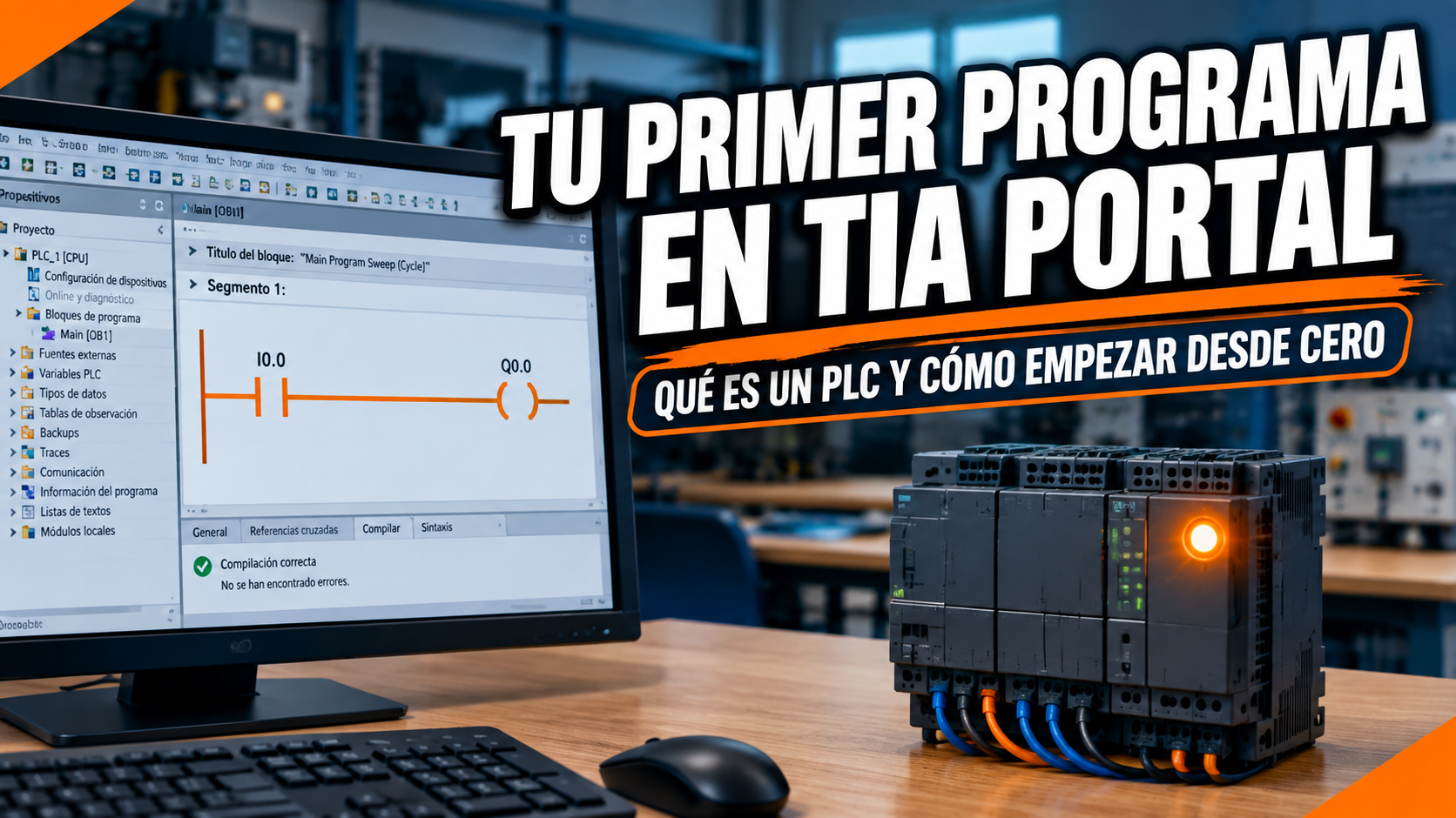 Tu primer programa en TIA Portal: qué es un PLC y cómo hacerlo desde cero
